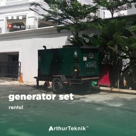 penyewaan unit Generator Set The Tribrata Hotel.